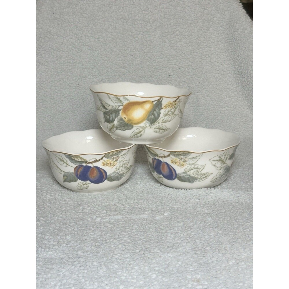 3 CHARTER CLUB Summer Grove Coupe Cereal Bowls 6" *READ*